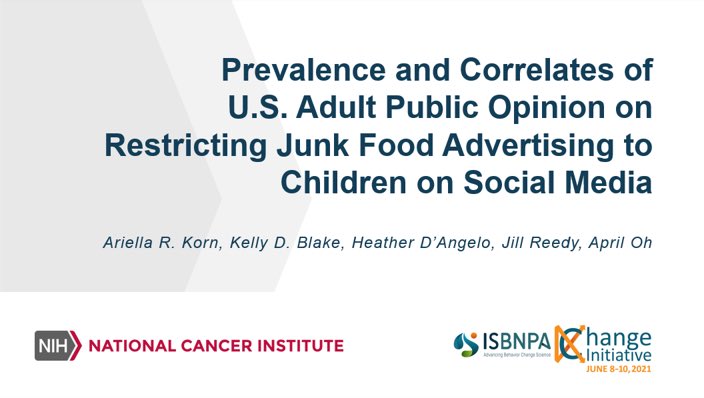Excited to share this #foodenvironment research at #ISBNPAXChange2021 in collab with great mentors @NCICancerCtrl @ISBNPA