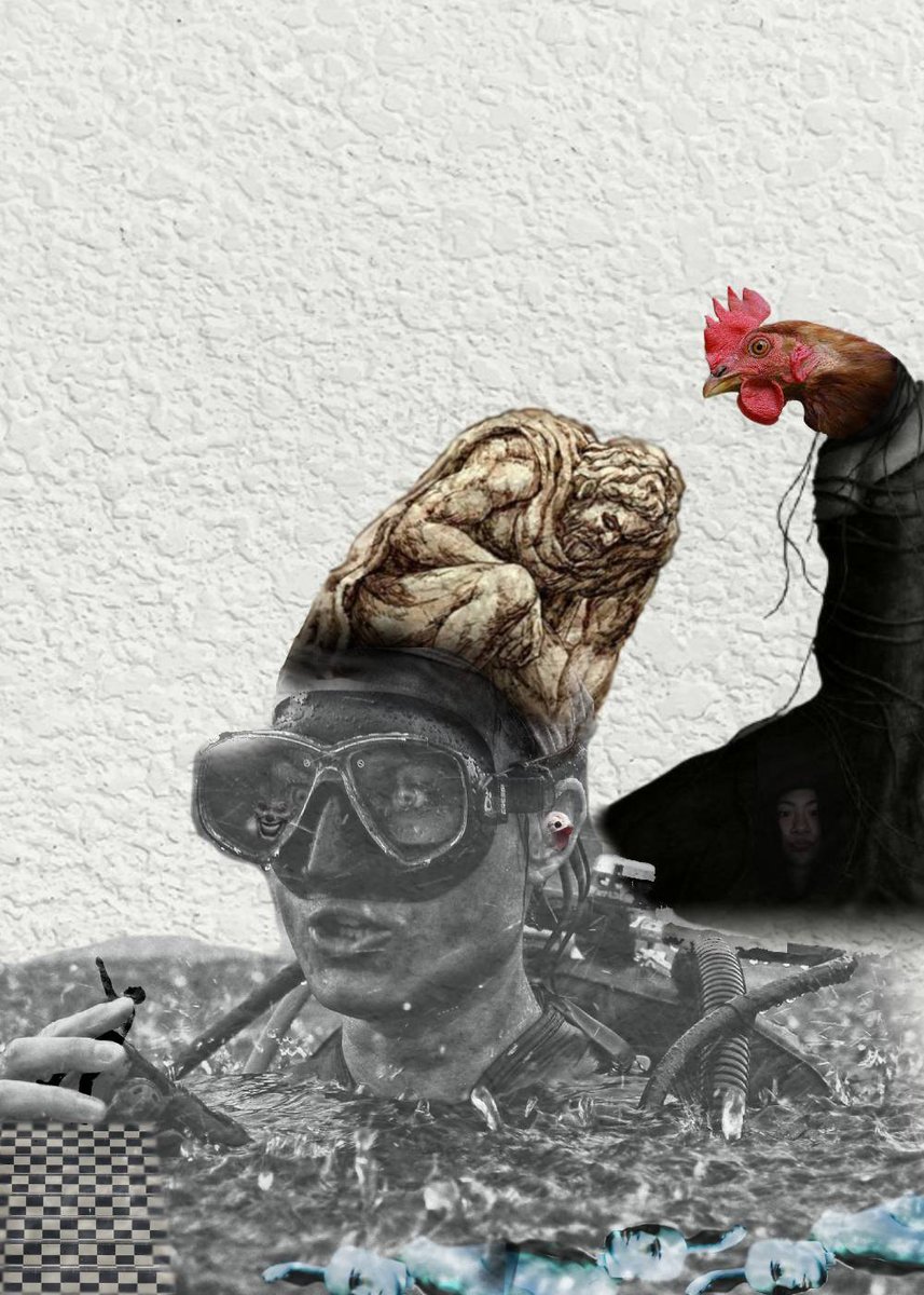 SRMHSart's tweet photo. More work from the "Dreams" show hosted by 
@_anchorlight_
Sharytin Hernandez-Mireles 
Algo Abnormal
Digital Collage
"This work is a surreal way to express dreams..."
Please see the show for full descriptions and statements: 
https://t.co/gctYUBO3BJ https://t.co/hYDJ5qnVvg