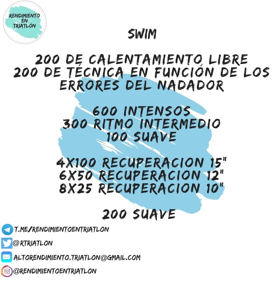 Únete al canal de Telegram!
t.me/rendimientoent…
#triatlon #swim #bike #run #nadar #correr #bici #pedalear #ironman #halfironman #maraton #marathon #mediamaraton #halfmarathon #entrenamiento #planificacion #triathlon