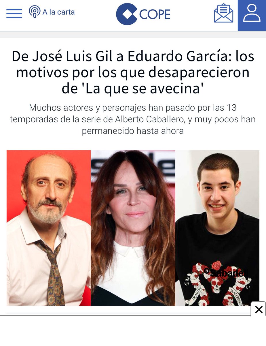A quien corresponda: 
Tenga usted el detalle de quitar mi nombre de ese titular. He estado hasta el último capítulo de LQSA y mi intención es seguir estando, si la serie continuara en el futuro, y si los responsables de la serie lo consideran oportuno.