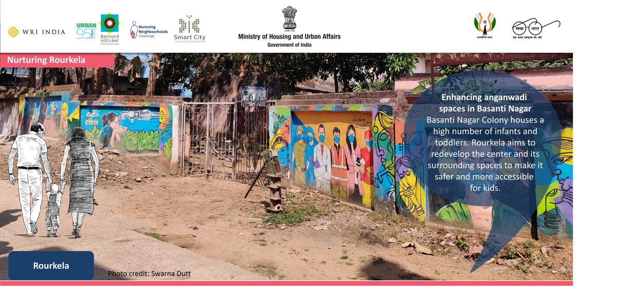 WRI India (@wriindia) on Twitter photo How is Rourkela nurturing early childhood development in Basanti Nagar?
Under the #NurturingNeighbourhoodsChallenge, <a href="/smartcityrkl/">Rourkela Smart City</a> aims to:
🏞️Create accessible play spaces
😷Improve access to early childhood health & education facilities
🚸Create safe & walkable streets How is Rourkela nurturing early childhood development in Basanti Nagar?
Under the #NurturingNeighbourhoodsChallenge, <a href="/smartcityrkl/">Rourkela Smart City</a> aims to:
🏞️Create accessible play spaces
😷Improve access to early childhood health & education facilities
🚸Create safe & walkable streets