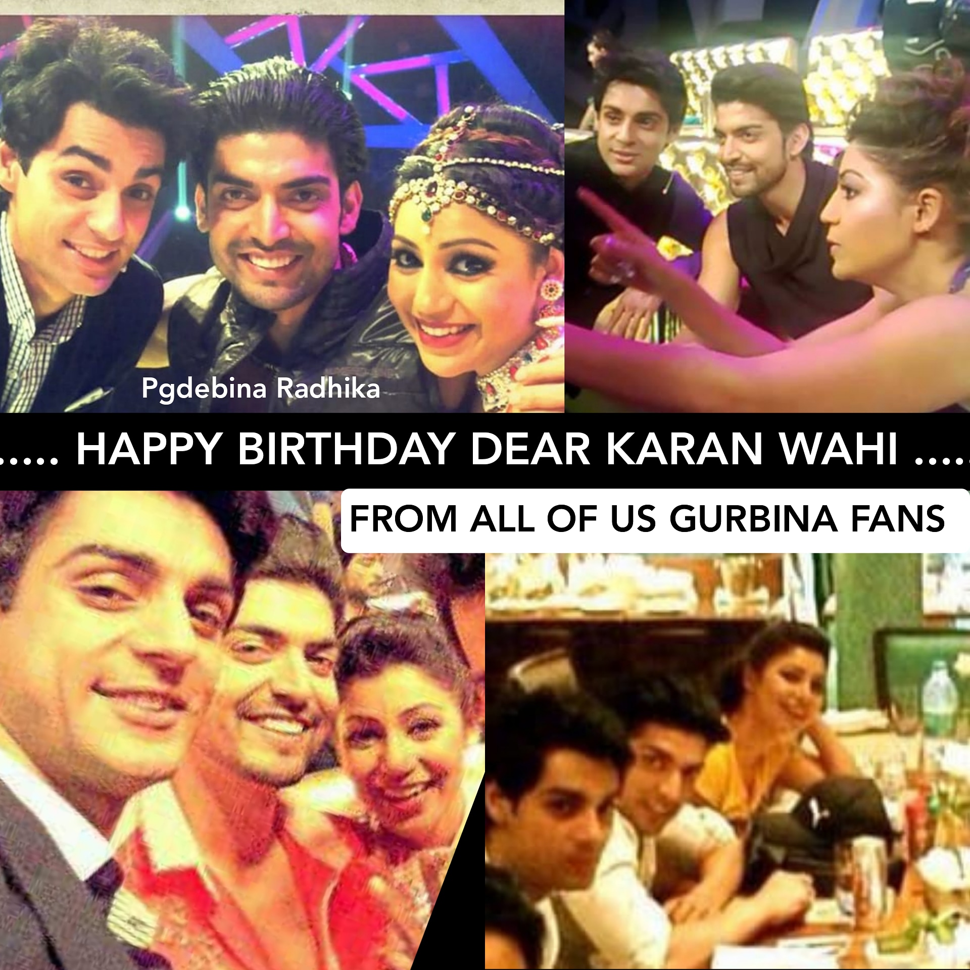  happy birthday dear Karan wahi from all of us gurbina Fans  