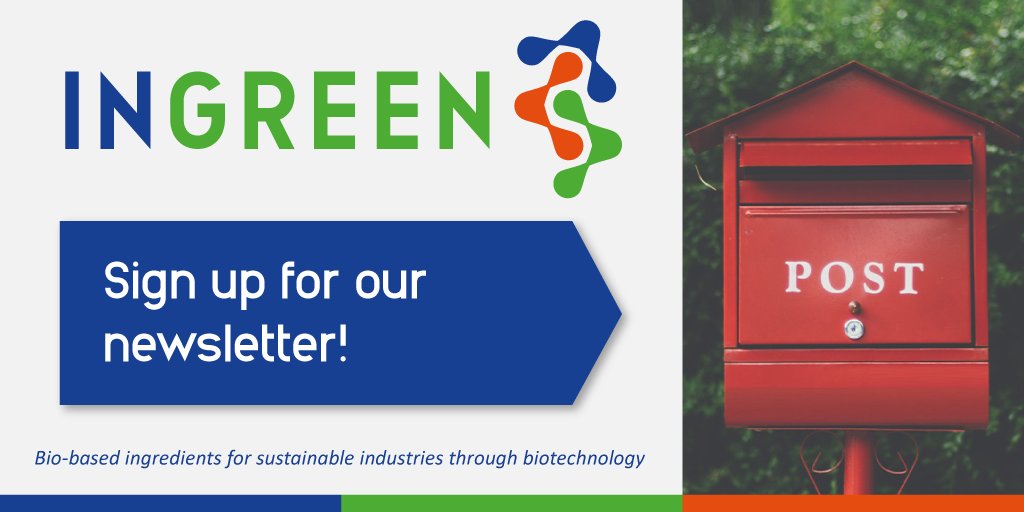 ingreeneu's tweet photo. Sign up for our newsletter and never miss the INGREEN Project news!
https://t.co/h9NRH6wl2X @BBI2020 @narinderbains1 @Unibo @tecnopackaging @FHNW @_innoven_ @MTU_Kerry @AvecomNV @CircBio @ActivatecLtd @smurfitkappa @barillagroup #mambelli #novaidfct #pivetti #depofarma #isitec https://t.co/X03YBHFuYS