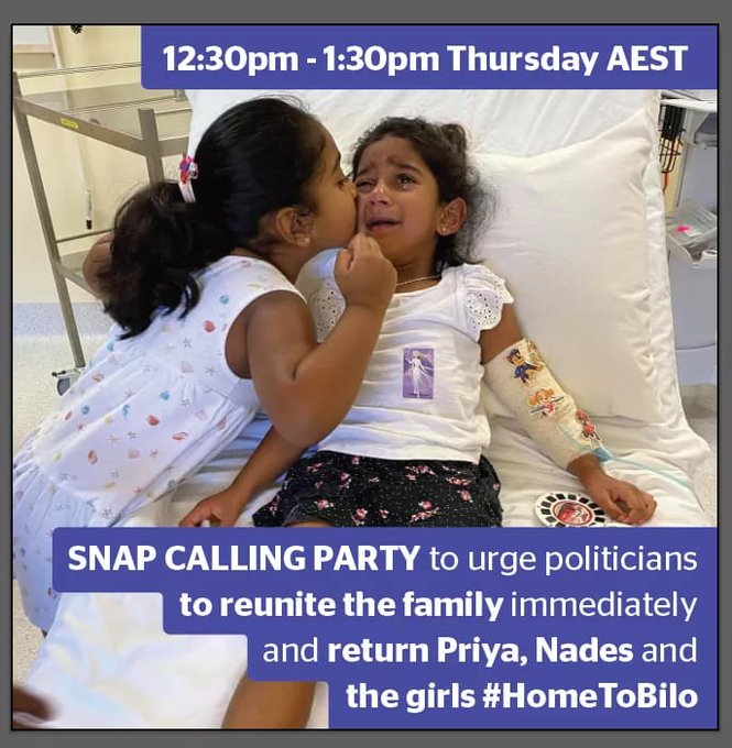 WgarNews's tweet photo. @Jo_Soucek @blakandblack @Em1945Em @01000011CS @Claudia_Zappia @one_grams @EdmJbg @WombatNShadow @Earth1stlinda2 @kate_eviva @KateEmerson88 @Maintenonmadame @drcwatego @rjstrikers @jaci_wiley @Mums4Refugees @HometoBilo @L_DeWeaver @xskinn @lynlinking @lynettejoyme @WhteRbbnAdvocat @LadyPoop2 @drlouisehansen @RachelQuayle08 @Chris86767838 @CapesJoy @Girrali @geoffrey_payne @rationalbitch @l_datoo @YaThinkN @ThePix_isYugen @AntigoneRevenge @BethanyinCBR @On_Da_Ball3 @vmp9 @Tiddapage @thesayno7 @twtrrr @JonesHowdareyou @Jen_L_Michels @ASRC1 #ASRC1
https://t.co/LRTYZZn3V5 12:30pm-1:30pm #ThursdayAEST .. #SNAP CALLING PARTY to #UrgePoliticiansToReuniteTheFamily immediately & return #Priya #Nades & the girls #HomeToBilo cc @Kon__K @Jo_Soucek @drlouisehansen @Claudia_Zappia @LennaLeprena @RachelQuayle08 @RBJRON https://t.co/dOcQ6g4iBd