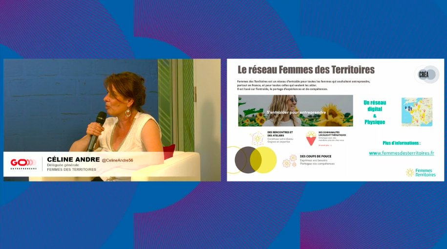 Le réseau <a href="/FdesTerritoires/">Femmes des Territoires</a> est actuellement présenté par Céline André, notre super Déléguée Générale.
Notre association permet de mettre les femmes entrepreneures et porteuses de projet en lien et de les aider à monter en compétences grâce à la naissance de synergies impactantes.