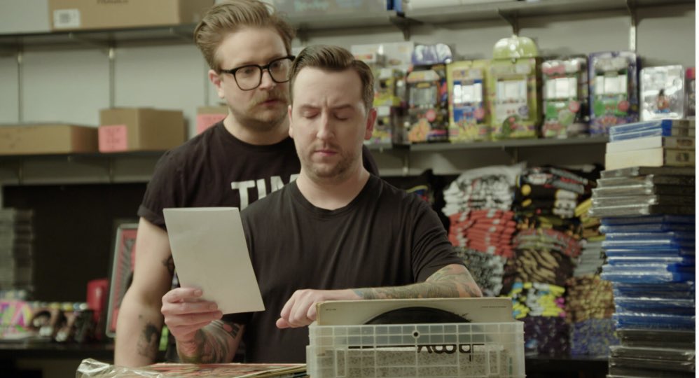 justinshawmedy's tweet photo. “A record store? I thought these things died in the 90s,” says @EdtheSock, in a cameo that is definitely an example of the pot calling the kettle black. #ThisIsTheThing
Full review with Parton & Pearl: https://t.co/voAj7awch3 @partonandpearl https://t.co/1UOM3he8tI
