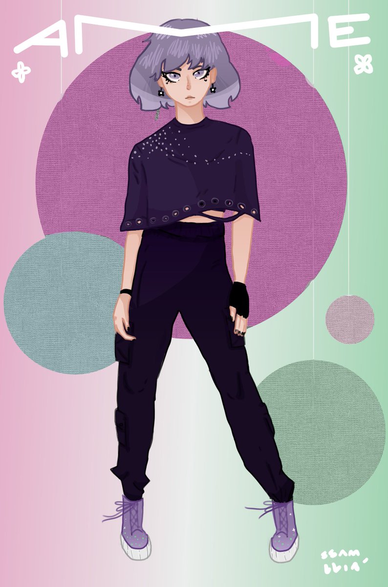 ame's persona; techwear version! 💜💜