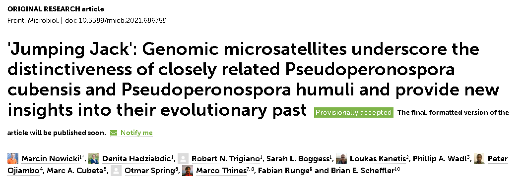 LabNowicki's tweet photo. Hot from the press!
Our study provides definite proof for distinction of two obligate #Oomycetes #DownyMildew #pathogens. #EvolutionaryHistory #ComarativeGenomics
@TreeHealthDoc @EICCritRevPlSci @lkanetis07 @FrontMicrobiol @FrontiersIn https://t.co/9iVpyjGUnU https://t.co/a3fEkxQfXK