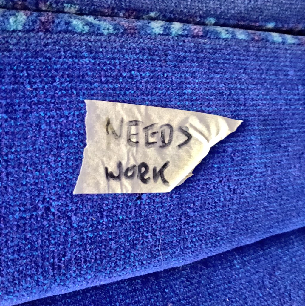 cefairless's tweet photo. "OK, ok, ok, needs works" feels like the duck, duck, goose of conservation and collection care. #Conservation #Logistics #ConditionAssessments #ThisIsWhyIHaveTrustIssues  #MuseumLife #GOOSE https://t.co/qoxID75sRw