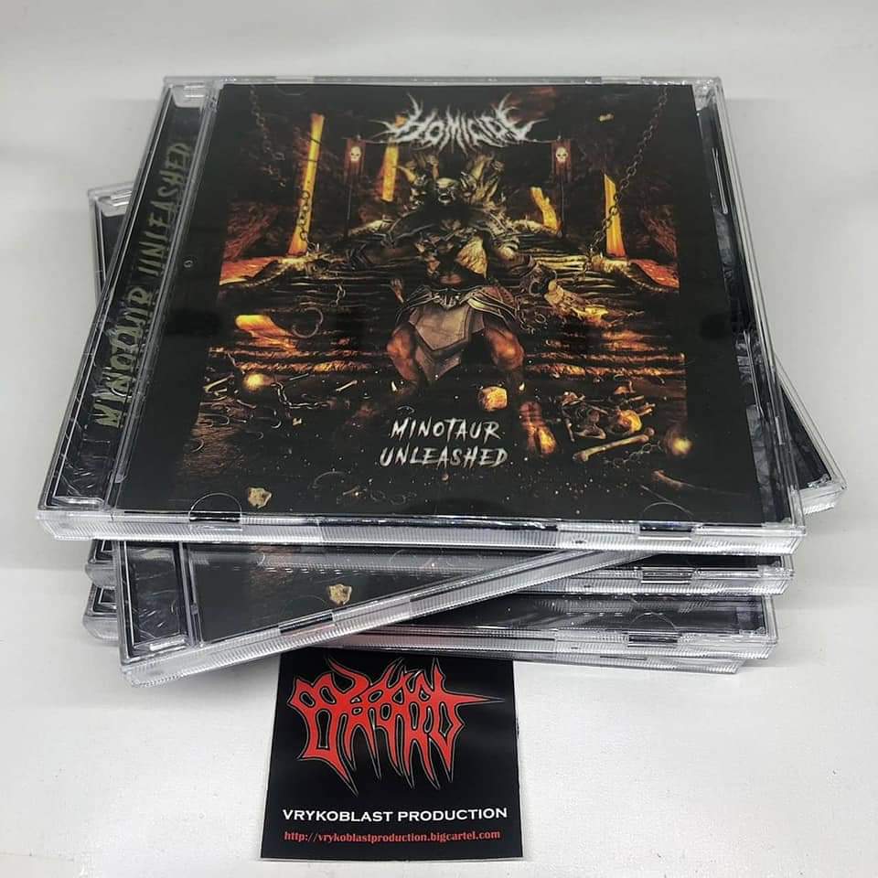 FROM THE ABYSS " CHAOS SUPREMACY CD, DEVOURED " THE CURSE OF SABDA PALON"CD, 
HOMICIDE " MINOTAUR UNLEASHED" CD
The Trinity of Extreme old school Death Metal Bands OUT NOW on Vrykoblast Productions... Get your copies Now while stock Last....

vrykoblastproduction.bigcartel.com