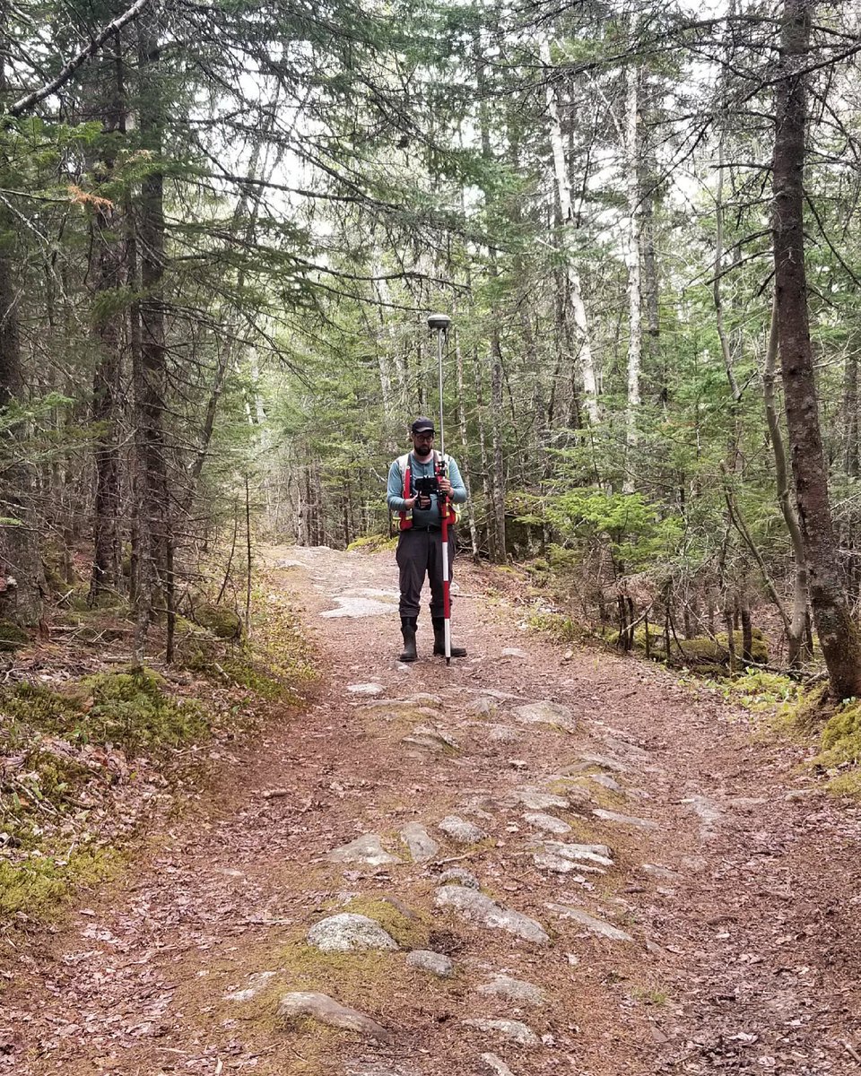 DesignPointEng's tweet image. Abe is back at it again! This time surveying in the woods of Brunello 🌲