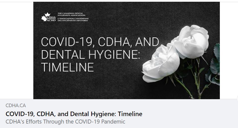 theCDHA's tweet photo. The COVID-19 pandemic has reshaped our lives in dramatic ways. @thecdha has created a historical timeline documenting its impact on the association and the dental hygiene profession over the past 15 months. It illustrates we are truly #CDHAstrong! https://t.co/7jTx70PAnu https://t.co/YnDFFiASNX