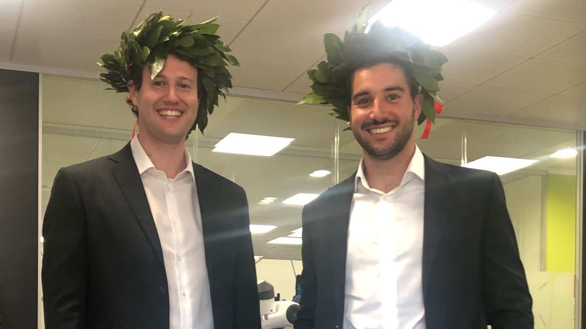 iitHri2Lab's tweet photo. Yesterday @PietroBalatti and @Edoardo_Lamon successfully defended their PhD obtaining the diploma cum laude!

Congratulations, the HRII team is proud of you!

#robotics #PhD #research #technology https://t.co/BXVx2Y9rYs