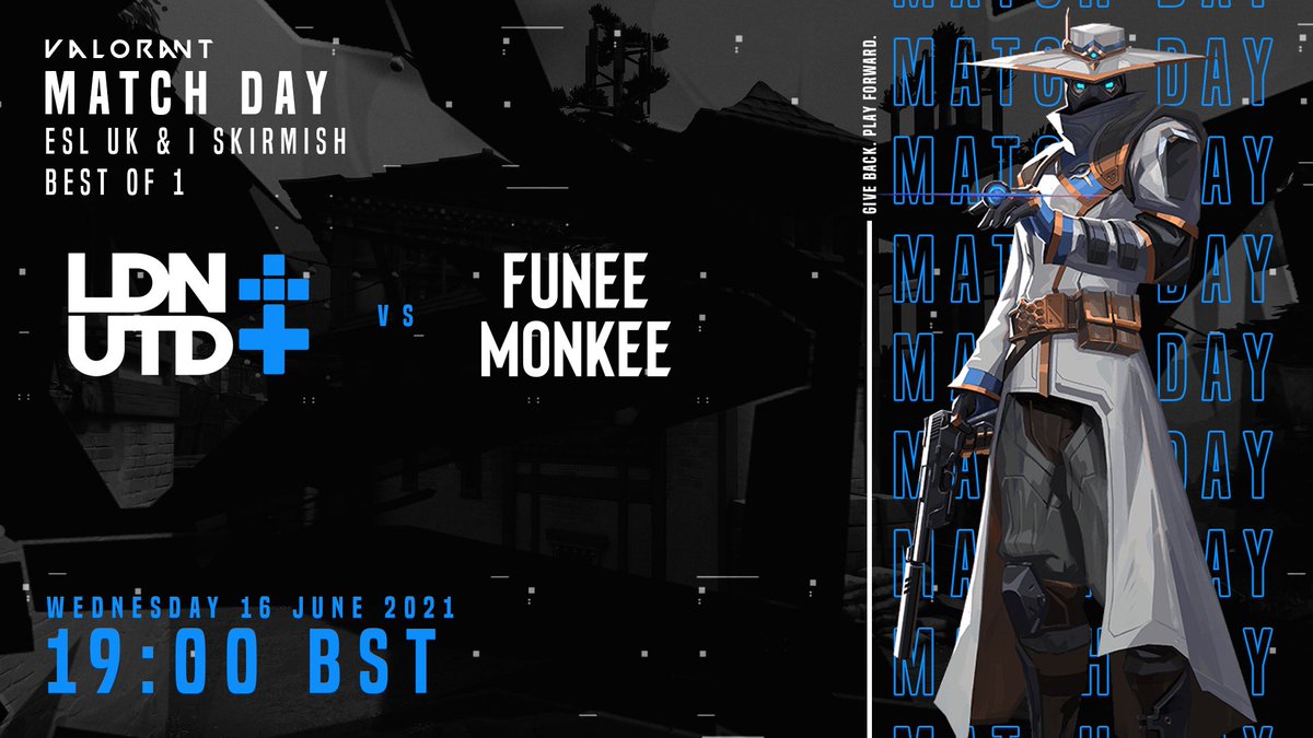LDNUTD's tweet photo. We're going to the Zoo.

🤝GLHF #FunneeMonkee🤝

🆚 #FuneeMonkee
🕘 19:00 BST
🏆 @ESLValorant UK &amp; I Skirmish
📺 https://t.co/2VWS6wIshv

Watch Party 🥳👇
https://t.co/P2ZiCD0MCx https://t.co/7kAPAGUipz