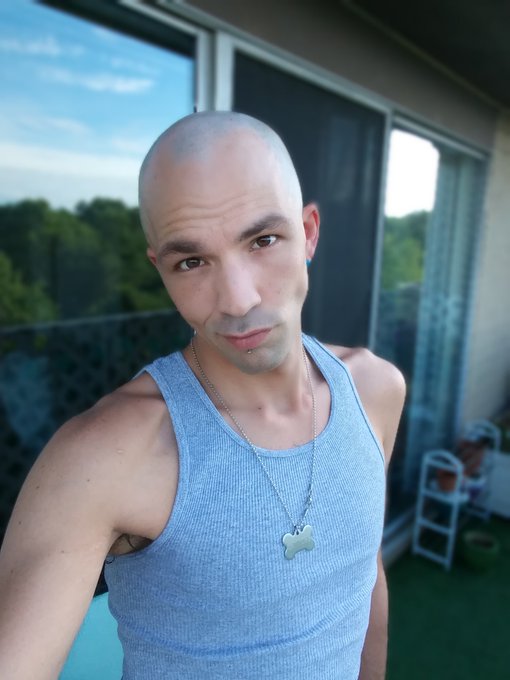 Got rid of all my hair ? what do ya think? 
#gay #gayandbald #baldmen #nohairdontcare #baldgay #gaymen