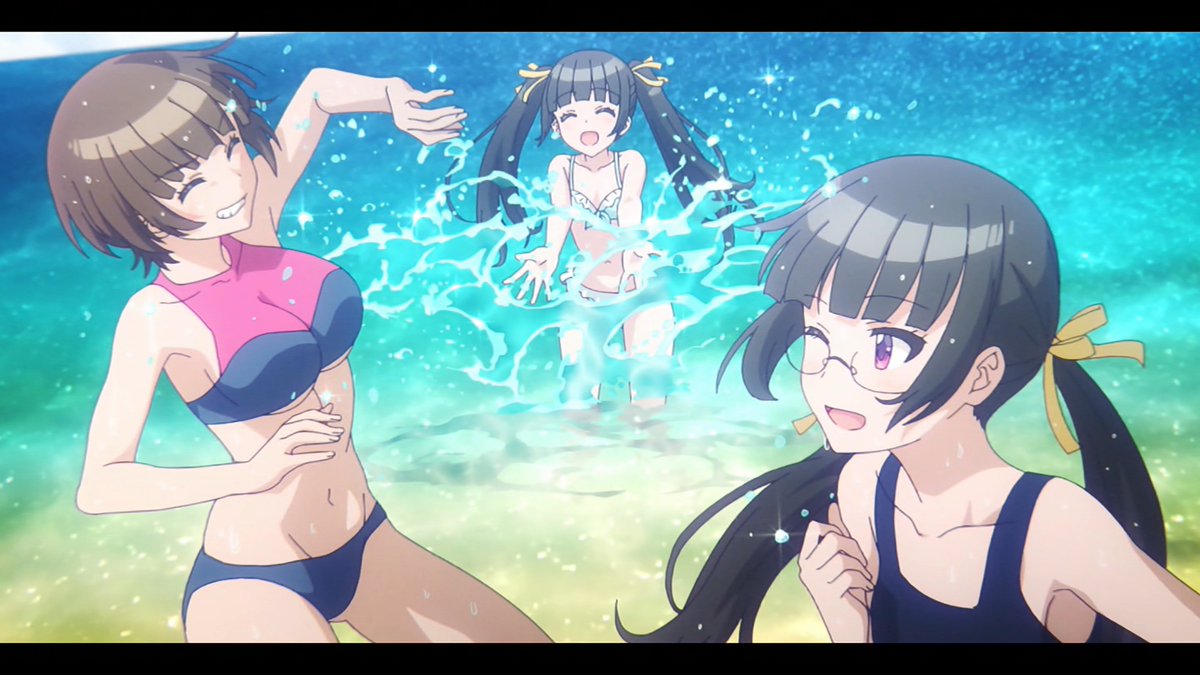 アニメマンガ名探偵すやまたくじ 幼なじみが絶対に負けないラブコメ 9話 まだまだ水着回だよ 全員集合ー そんな今回も息抜き回と見せかけて 恋愛模様がかなり動いてきた え ヒロインって三人だけじゃないんですかっ そして 新たな伝説のダンスも