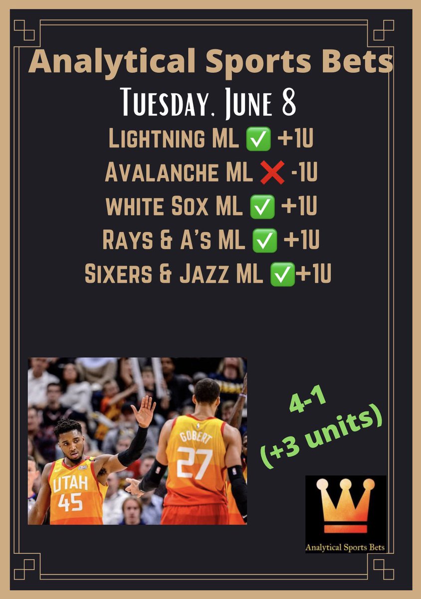 Analytical Sports Bets (@analyticalbets) on Twitter photo 