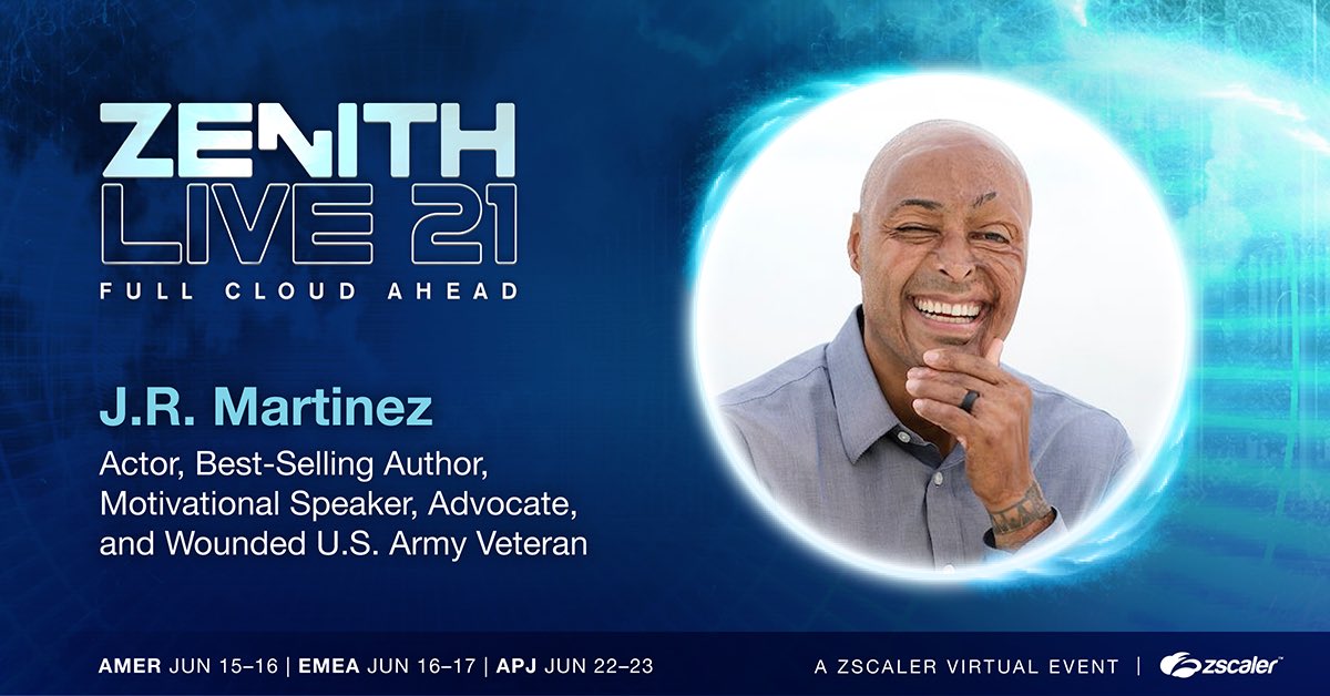Looking forward to being a featured speaker at #ZenithLive, @zscaler virtual conference focused on secure digital transformation. Register now to see me speak zscaler.com/zenithlive