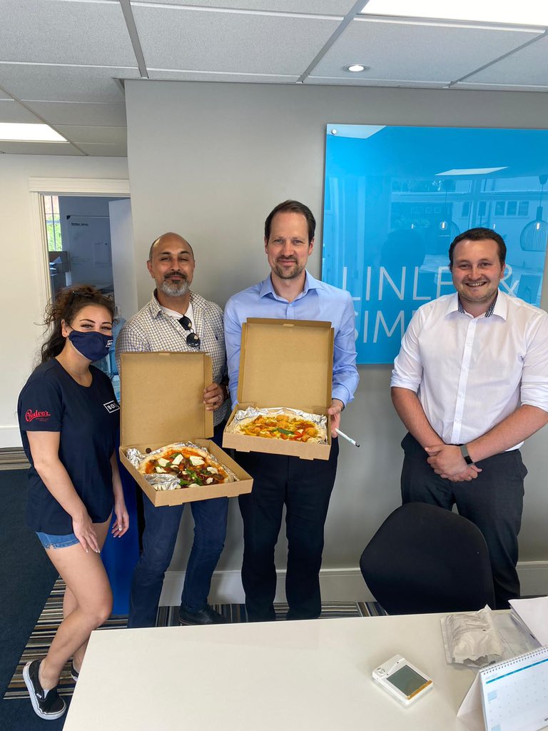 Two of our crowd favourite pizzas delivered to <a href="/linleysimpson/">Linley & Simpson</a> #chapelallerton 🍕😊 hope you enjoy them! #weloveBOXpizza