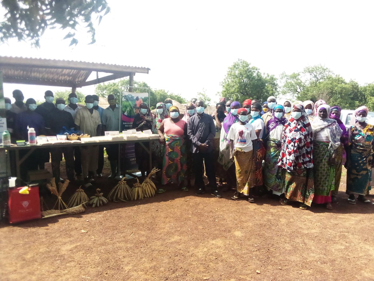 #CSIR-#SARI under the #PAIRED project sponsored by #CORAF organized a Seed Fair at Yepala, North-East Gonja to inform farmers on the various technologies released by CSIR-SARI to aid in their farming activities and help increase crop yield. 

#USAID
#Agriculture
#FarmingTwitter