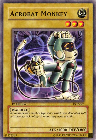 889. Acrobat Monkey First released in Japanese in 2002 and in English in 2003 Robot-Monkey-Tristan Appreciation Post! #YuGiOh 889. Acrobat Monkey First released in Japanese in 2002 and in English in 2003 Robot-Monkey-Tristan Appreciation Post! #YuGiOh