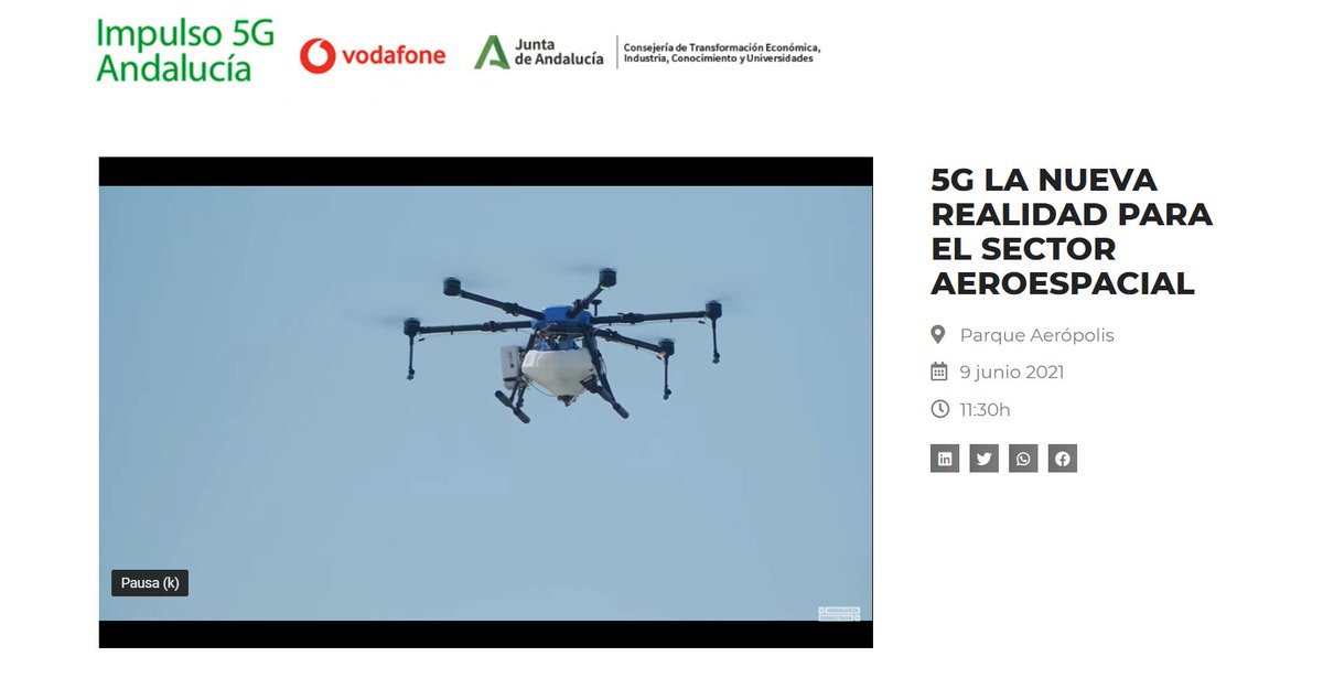 CortevaES's tweet photo. "#Athos5G constituye un ejemplo claro de cómo la combinación de todos estos elementos con tecnología #5G supone un cambio". "Impulsamos una aplicación de calidad, sostenible, precisa y segura para el medioambiente"@martinezguanter
@VodafoneEmpresa @EconomiaAnd #5Gaeroespacial https://t.co/SggjPxvhOw