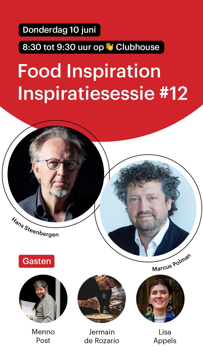 Heeft de topkeuken geleerd van de crisis? Leidt de gedwongen stilstand geleid tot zelfreflectie? Is er een andere kijk op werk-privé balans? Gesprek met @marcuspolman <a href="/mennopost77/">menno post</a> <a href="/Rozariofood/">Jermain De Rozario</a> Donderdag 10 juni 08.30-09.30 <a href="/foodinspiration/">Food Inspiration</a>