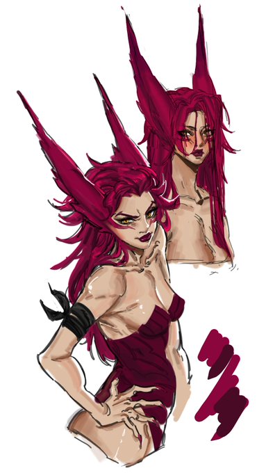 Xayah with wet hair and dry 
#xayah #LeagueOfLegends 
#ArtofLegends 