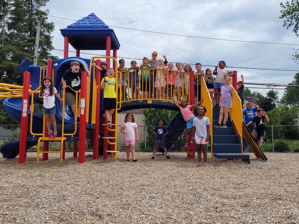 First day on the playground without masks…overjoyed 🎉