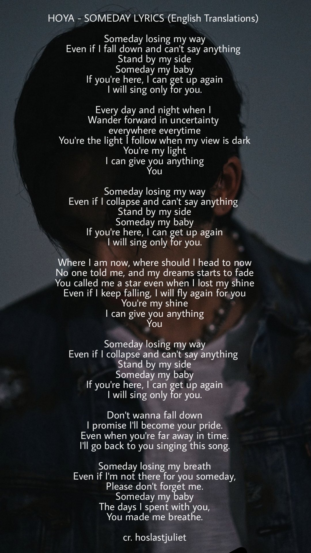 호원™ 🐳 on X: &ldquo;Stay with me and Someday lyrics english 