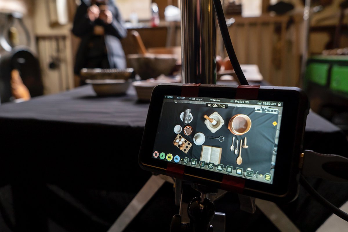 newangleuk's tweet photo. Photos from a film shoot with @PLBltd in Bath for an exciting new visitor experience at @No1Museum. Brilliant food historian @DrAnnieGray prepared a Georgian recipe and the extremely talented @NathanielMander performed on an 18th-century harpsichord displayed in the house! https://t.co/KbnOLrgma1