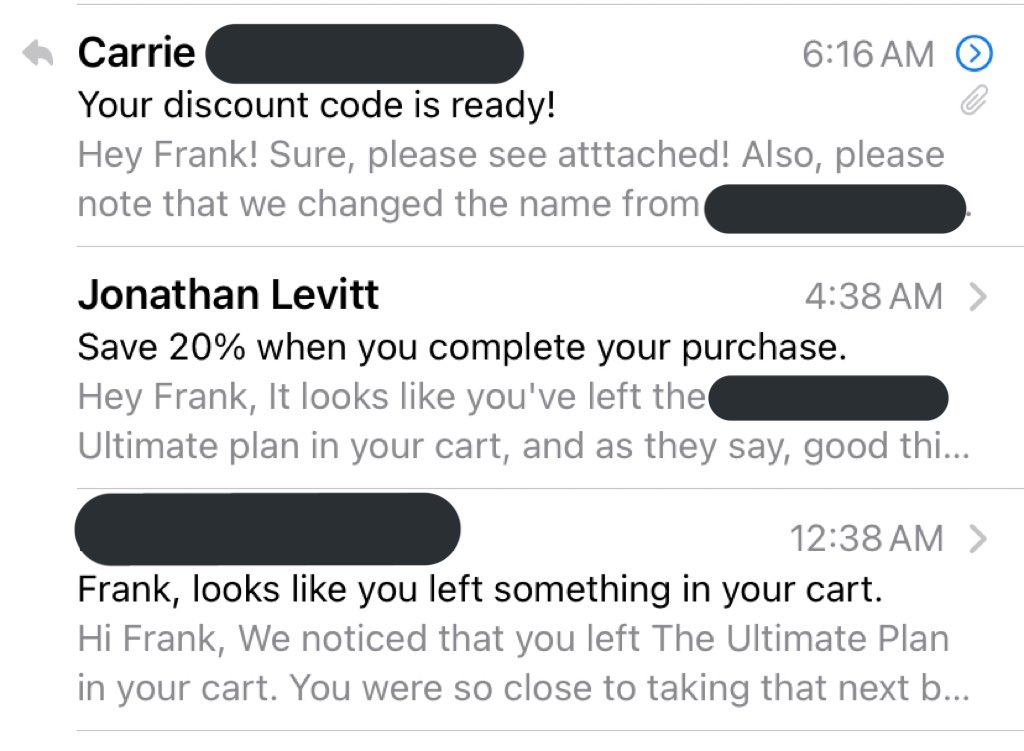 FVPetro's tweet image. Quick hack to get anything cheaper online. Add your order to your cart and create an account, then leave the website for a day or so. The deals flow right in. Easy 20% off every time…hehehehe #savedatmoney