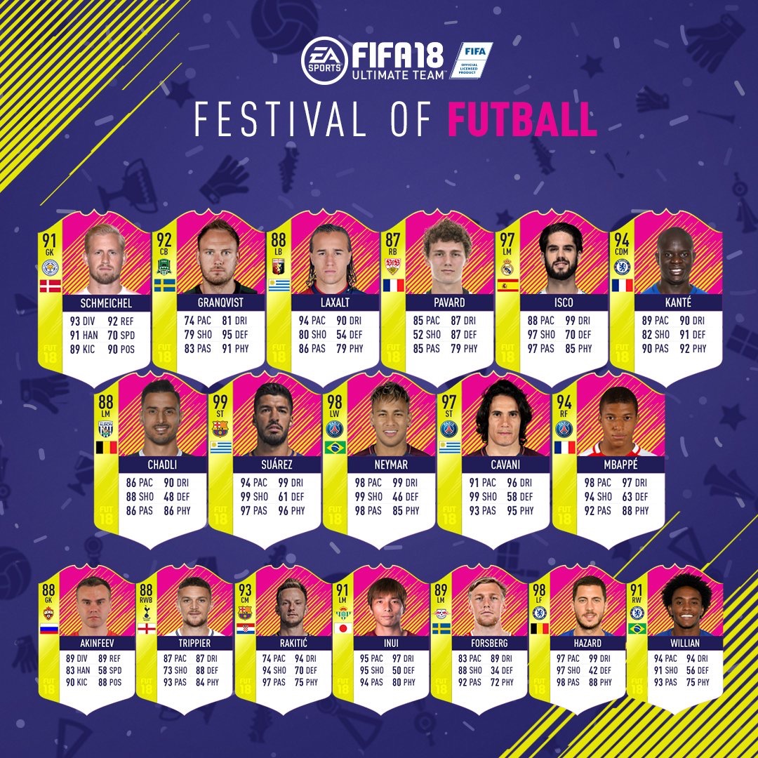 Baruch021's tweet photo. #FestivalofFootball é o próximo evento do #FUT21 ?
No #FUT18 foi assim:
🔸Equipe da fase de grupos R1, R2 e R3
🔸Equipe das oitavas de final do torneio
🔸Time do torneio
🔸Os vencedores (França)
🔸Heróis europeus clássicos
🔸Heróis clássicos do resto do mundo
#EURO2020 #FUT21 https://t.co/i9jjRkXKTY