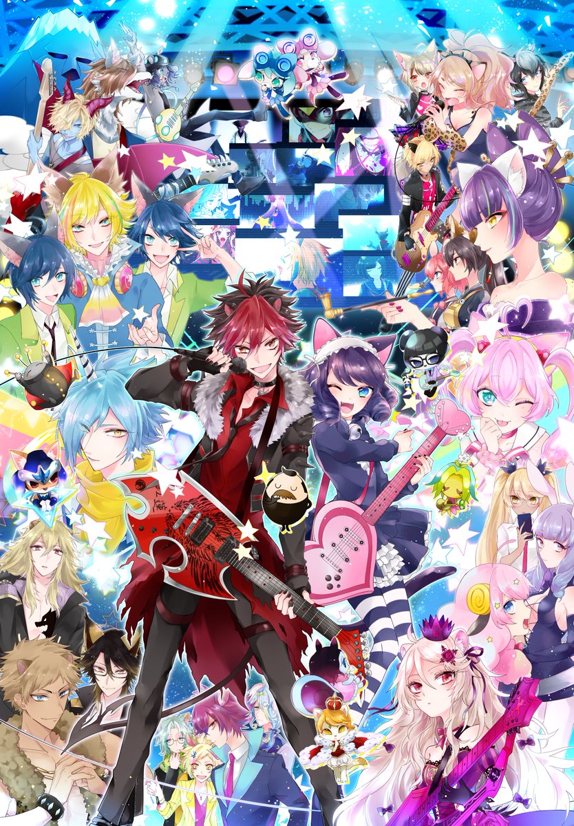 𝕟𝕪𝕒𝕟 S Tweet ロックの日 せっかくなので 一昨年に描いたイラストを再掲 クロウくんはボーカリスト シアンちゃんはギタリストの印象強めで描きました Trendsmap