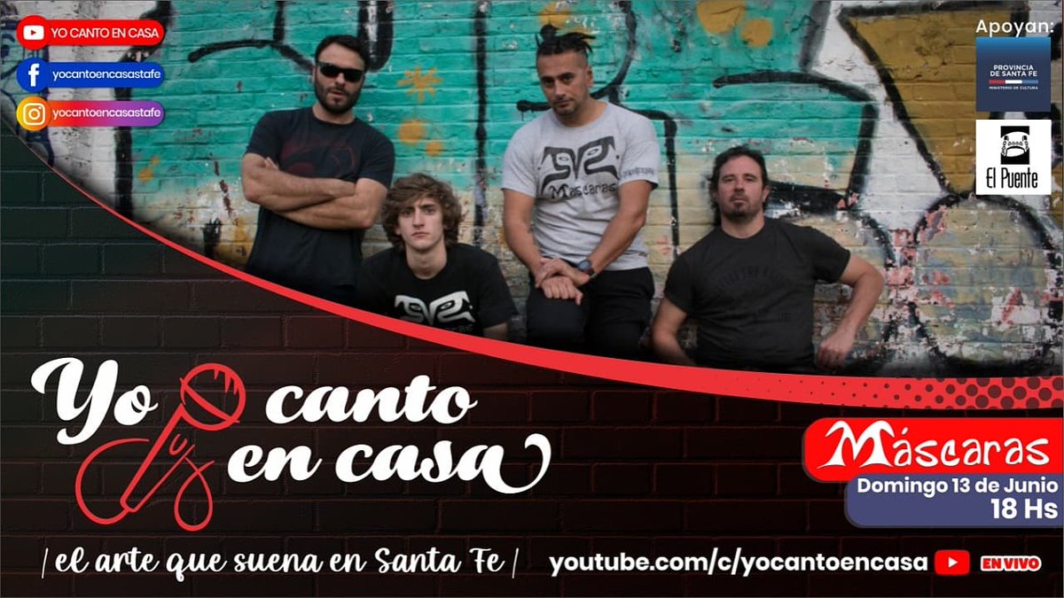 Este domingo a las 18 hs te esperamos en el canal de Youtube de #yocantoencasa para un streaming en vivo ...