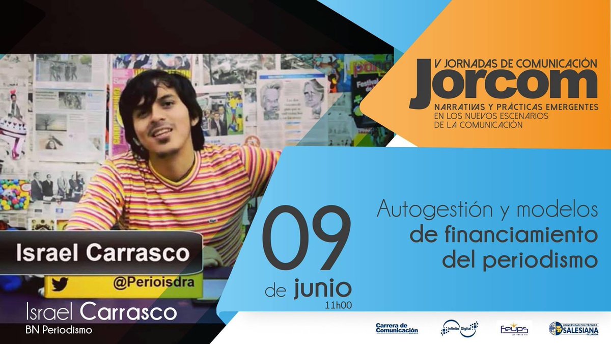 yadisvanegas's tweet photo. #MesaDeDebate #JorcomV de la @upsalesiana reflexiona hoy a las 11h00, sobre modelos de autogestión en el #EjePeriodistico. Transmisión #Gratuita por f live @InfinitoDigitalUPS 😎 participa @dieguitocazar de la @EspaciadoraBar 👇 https://t.co/iCFOkddvRz