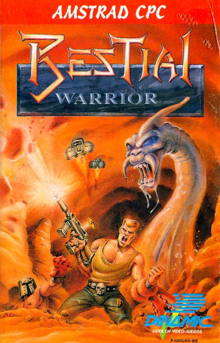 SirArturo3's tweet photo. Mas portadones épicos de la época del #AmstradCPC y el #Spectum! Reconozco que a este #BestialWarrior no jugué nunca, pero cada vez que veia esta portada, pensaba que el juego debía ser brutal!! Lo jugásteis? Qué tal? https://t.co/YTB8HG4PYo