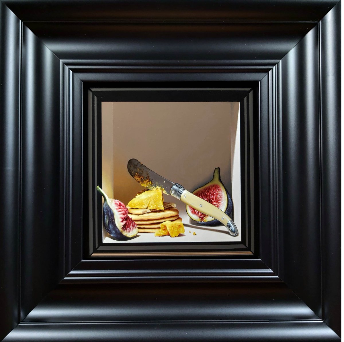 Tempting Figs by Colin Wilson
20x20cm (34x34cm framed)
£1,650.00

DM to enquire or view!

#realism #hyperrealism #beyondrealism #stilllife #figs #cheese #shadowbox #scottishartist #scottishart #edinburgh #artgalleryedinburgh #buyart #interiordesign