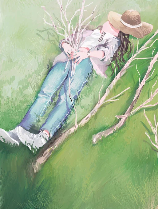 緑と一緒。 