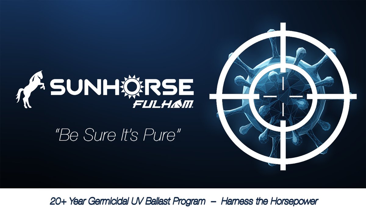 FulhamUSA's tweet photo. For over 20 years, Fulham has developed an #expertise in development of specialized SunHorse #Germicidal #UV #ballasts. Learn about these #ESSENTIAL Fulham products here > https://t.co/KIKeOTaOWE #disinfection #sterilization #purification #health #safety https://t.co/11uGrhqkYb