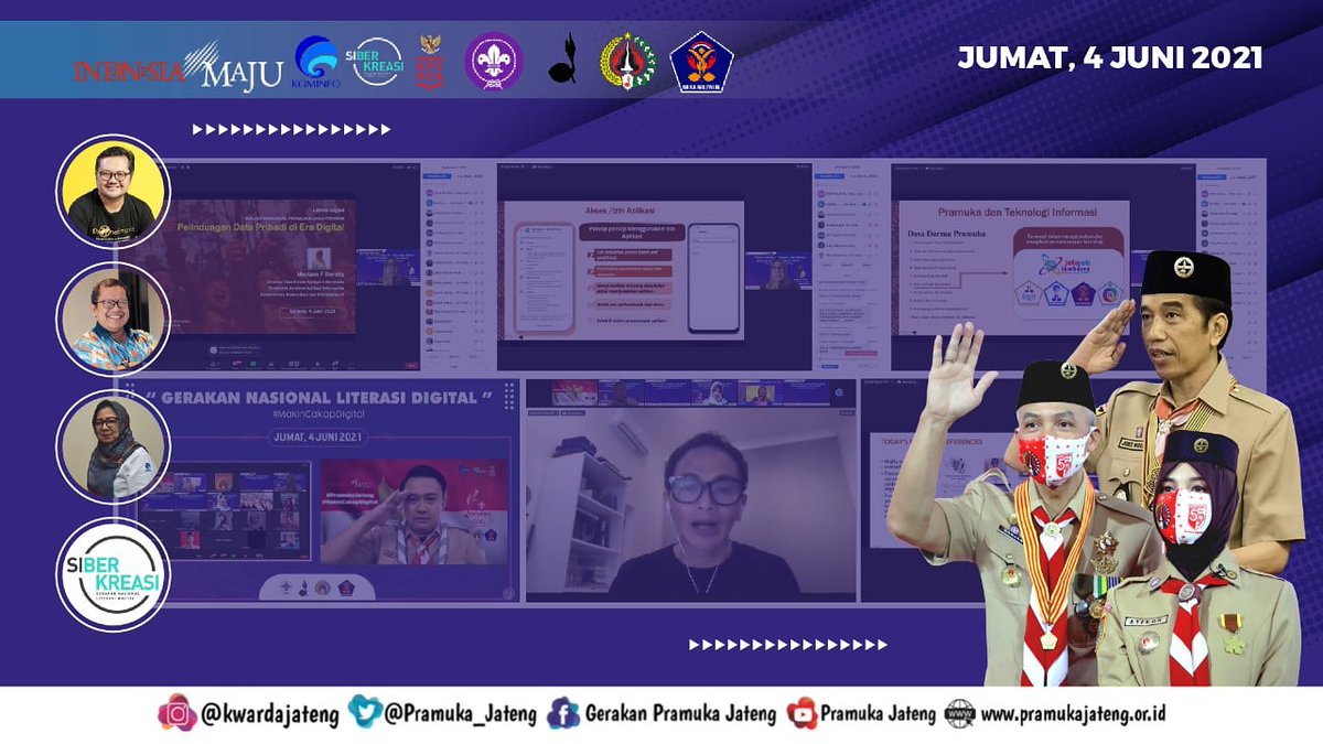 Sakamilenialjtg's tweet photo. Hallo peserta webinar Dialog Regional Pramuka Jawa Tengah GNLD!!

Ada informasi sertifikat webinar nih😁 Bagi Kakak yg tlh mengikuti webinar "Dialog Regional Pramuka Jawa Tengah: Gerakan Nasional Literasi Digital", dpt mengunjungi 

https://t.co/HNQVenYQbZ 

Utk klaim sertifikat. https://t.co/nAh610izIG
