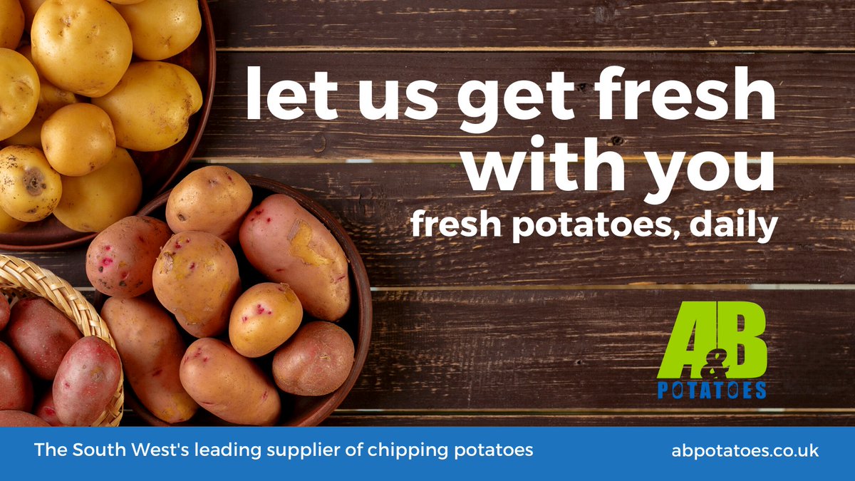 ABPotatoes's tweet image. Fresh quality chipping #potatoes, delivered daily, across #Devon &amp;amp; #Cornwall, by local friendly family owned business. #buylocal. If you want the best chips for your customers, you need the very best potatoes 🤩Get in touch 01752 842 135 or 07449 305186 and talk potatoes with us.