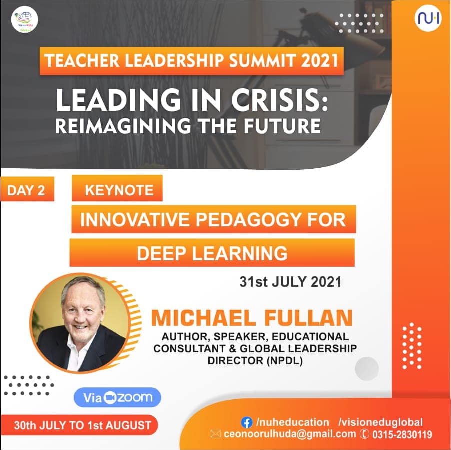 TheLearningSoul's tweet photo. Elated to share @MichaelFullan1 has accepted our invite to International Teacher Leadership Summit.
#ITLS2021 https://t.co/1aCKdzkzuy