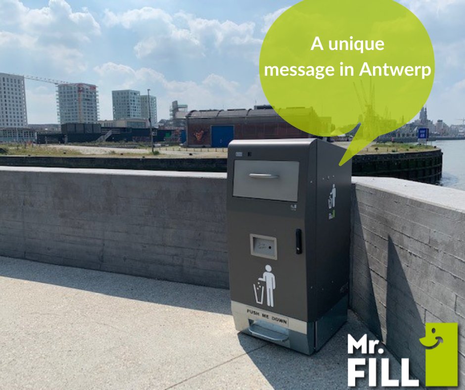 The first 8 of a total of 70 240L smart waste bins have been successfully installed in Antwerp.  These new bins contain a special message from actor Axel Daeseleire. He thanks people in Antwerp in a unique Belgium way for their contribution to cleaner streets! 

#smartcity