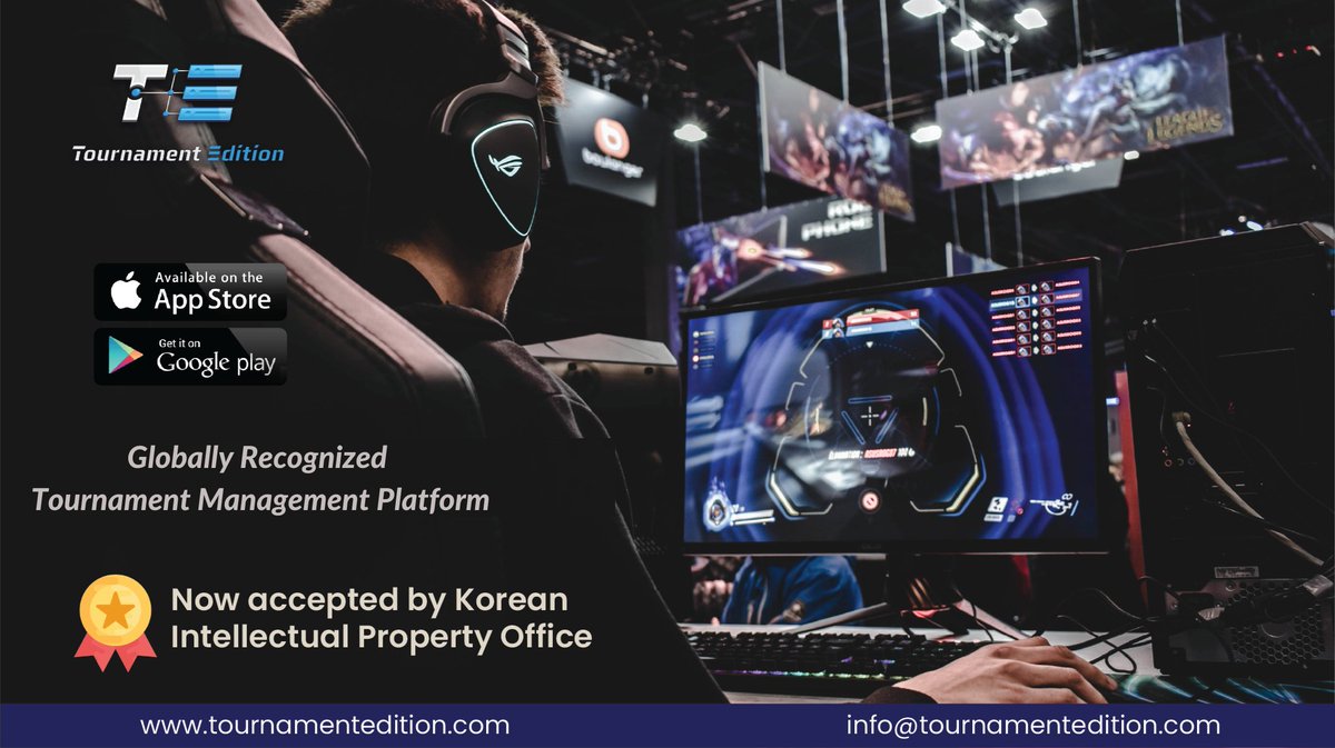 te_app's tweet photo. We are happy to announce that our patented application has been approved by the Korean Intellectual Property Office.

This #application and its patented technology help tournament organizers to manage their #tournaments at no cost!
#korean #intellectualproperty #patent https://t.co/vXp6I2WNam