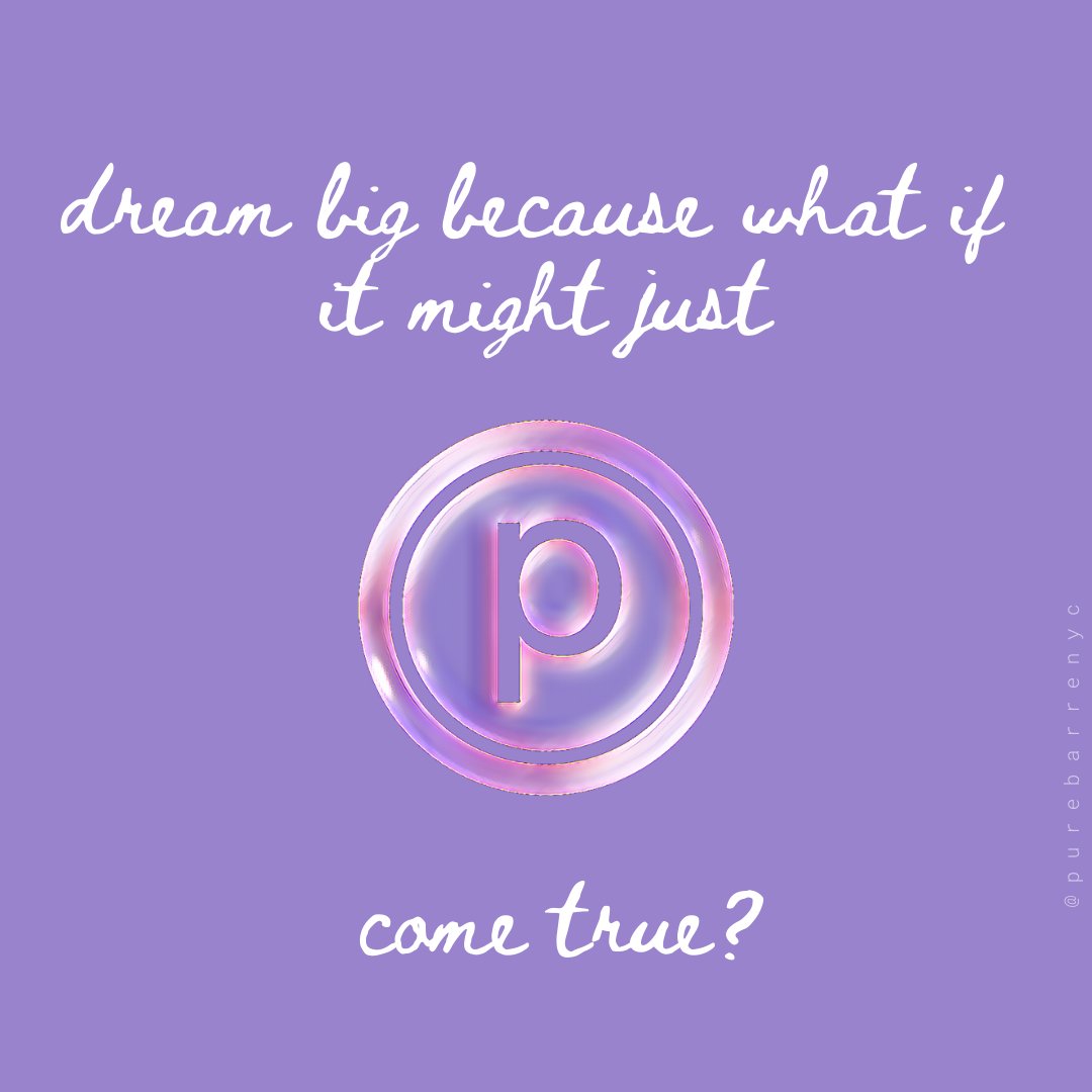 to all of the dreamers out there: we see you and we're with you.

[lavender image with a "circle p" and the writing in cursive "dream big because what if it might just come true?]