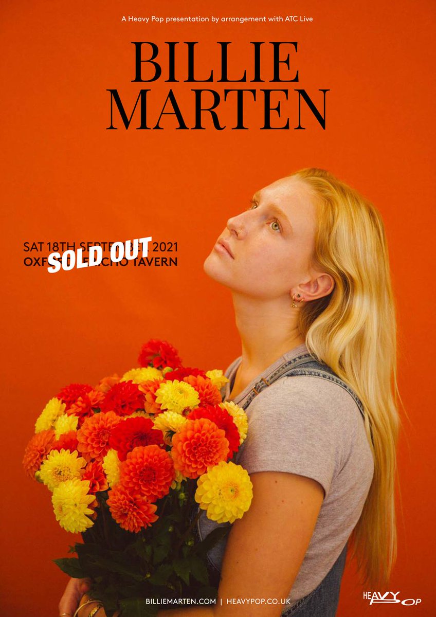 Mission accomplished💪! Sold Out!🙌 See all you lucky @BillieMarten fans there. 😎