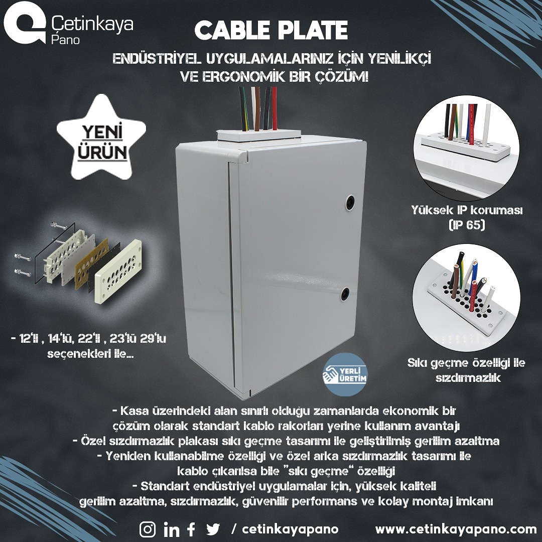 CetinkayaPano's tweet image. Endüstriyel uygulamalarınız için yenilikçi ve ergonomik bir çözüm “CABLE PLATE”

Ürünümüz hakkında detaylı bilgi almak için mağazalarımız, bölge temsilciliklerimiz ve satış temsilcilerimiz ile iletişime geçebilirsiniz.

📞 +90 212 689 5 689
📨 info@cetinkayapano.com

#cableplate