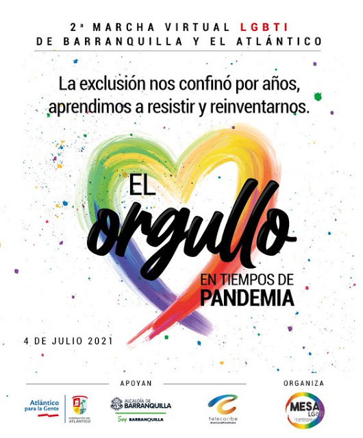OrgulloLGBT's tweet photo. Se alistan MARCHAS del Orgullo LGBT+ Virtuales y presenciales del Orgullo LGBT en Colombia para este #pride 2021 aquí los afiches de BARRANQUILLA y CALI https://t.co/F8eCIRC10I https://t.co/hqub0g2qUL