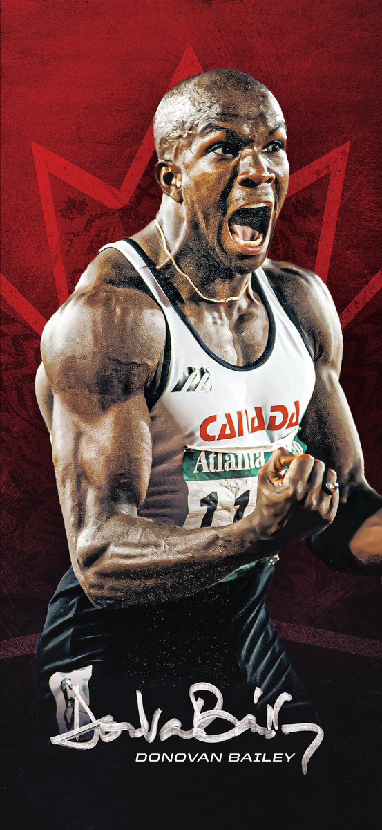 donovanbailey's tweet image. Friends we are just 44 days away from the #tokyo2020 Olympics! Here are some #WallpaperWednesdays for your phones #worldsfastestman #goldmedal #25years